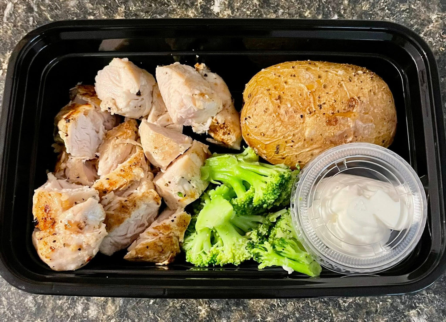 High-Protein Baked Chicken Breast with Roasted Yukon Gold Potato & Steamed Broccoli